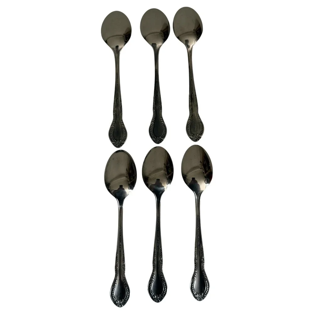 Columbia Stainless Flatware Set Made In Japan 19 Piece Beaded Edge Floral VTG